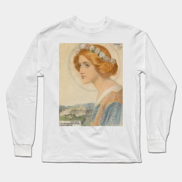 St. Dorothy by Frederick Sandys Long Sleeve T-Shirt by Classic Art Stall